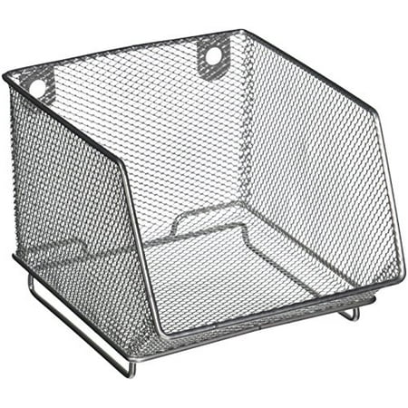 Stacking Bin Small Silver 3520069 Design Ideas Mesh Utility Stacking Bin Small Silver 3520069 Design Ideas Mesh Utility